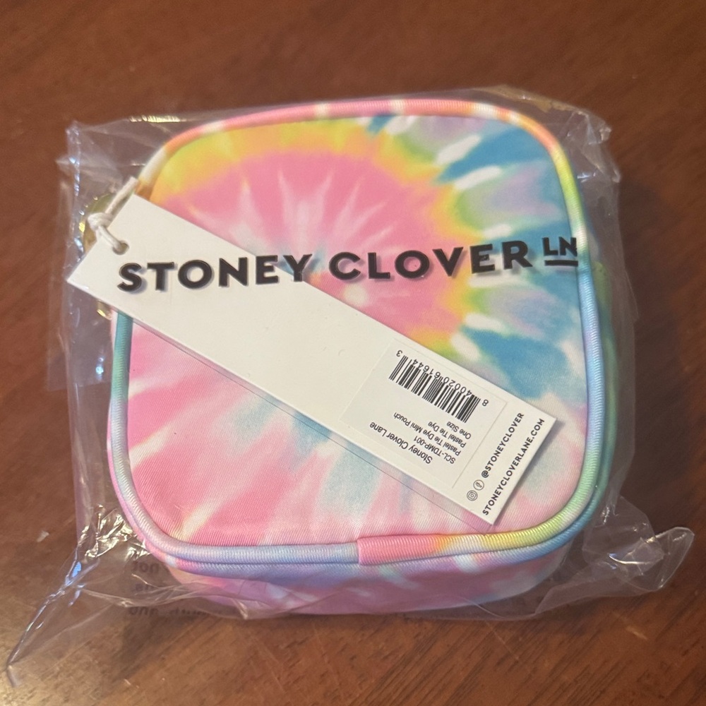 Stoney Clover Lane Pastel mini Tie-Dye Pouch